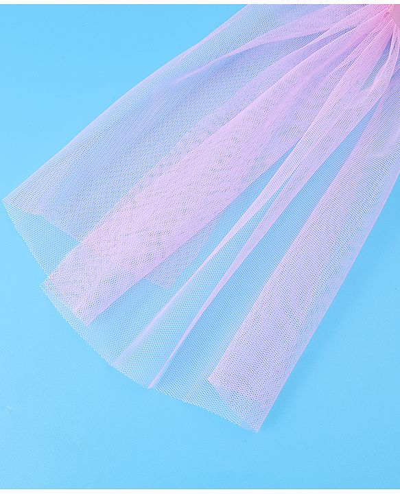 Babyhug Kids Veil With Floral Applique Free Size - Pink