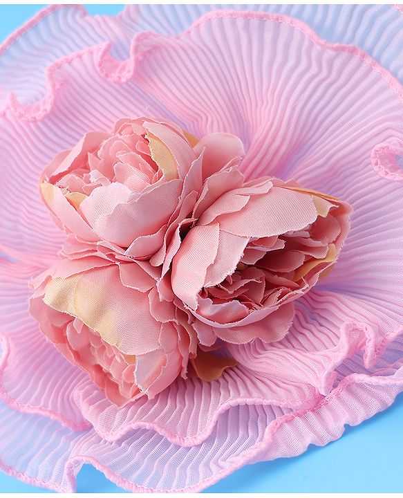 Babyhug Hairband with Floral Applique Free Size - Pink