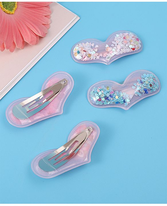 Pine Kids Snap Clips Pack of 4 - Multicolor