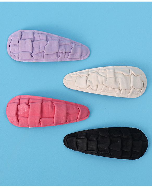 Pine Kids Snap Clips Pack of 4 - Multicolor