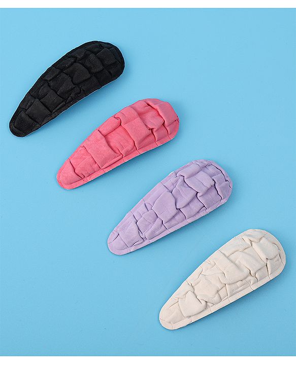 Pine Kids Snap Clips Pack of 4 - Multicolor