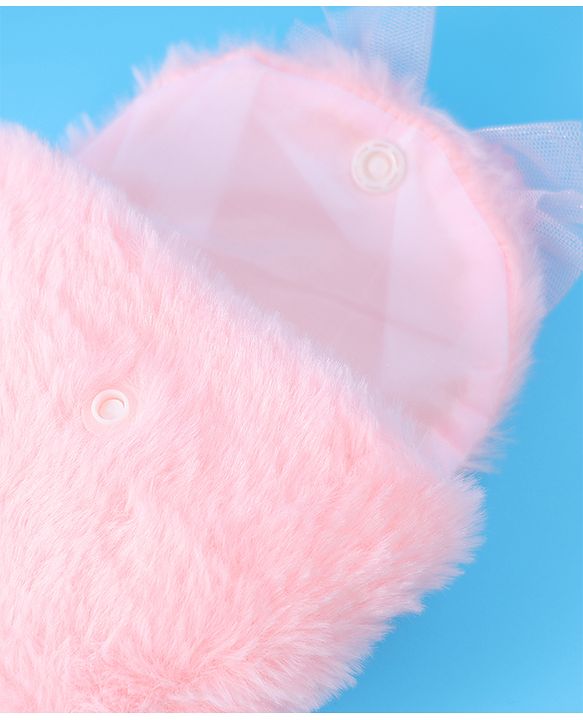 Babyhug Free Size Sling Bag With Bow Applique - Pink