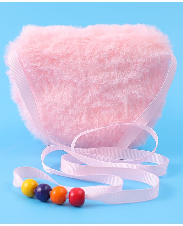 Babyhug Free Size Sling Bag With Bow Applique - Pink