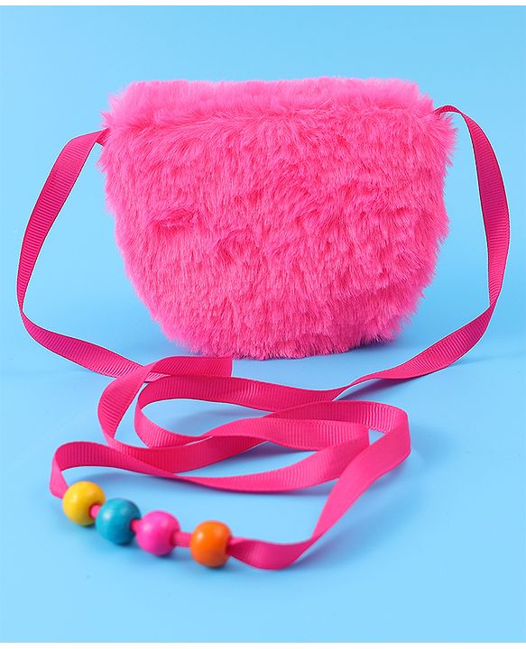Babyhug Free Size Sling Bag With Bow Applique - Fuchsia