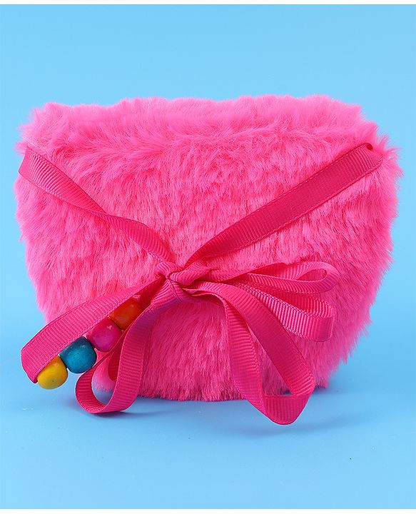 Babyhug Free Size Sling Bag With Bow Applique - Fuchsia