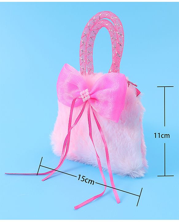 Babyhug Free Size Sling Bag With Bow Applique - Pink