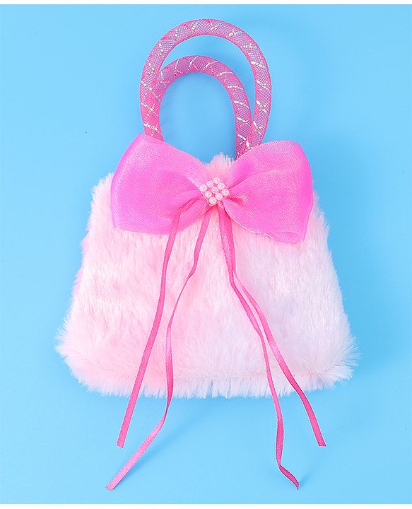 Babyhug Free Size Sling Bag With Bow Applique - Pink