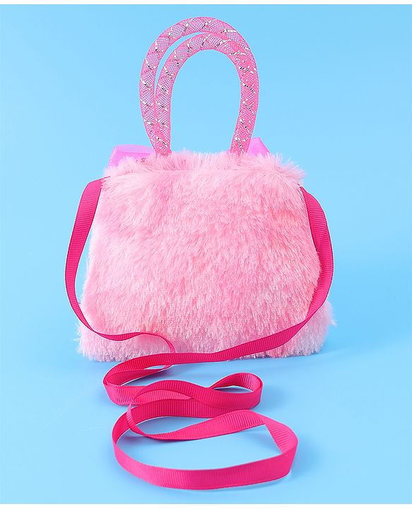 Babyhug Free Size Sling Bag With Bow Applique - Pink