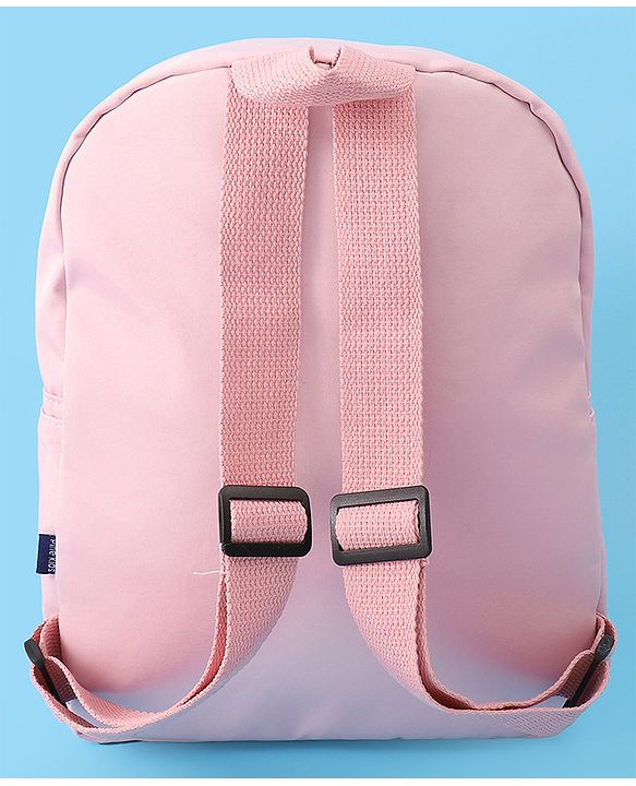 Pine Kids Fashion Backpack With Bear Applique - Pink