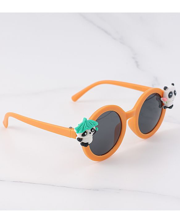 Babyhug Free Size Sunglasses with Bear Applique - Orange