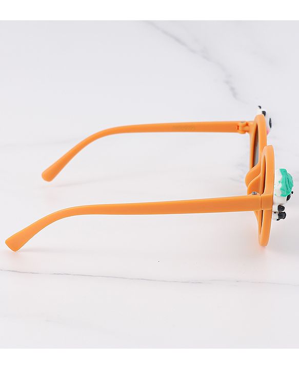 Babyhug Free Size Sunglasses with Bear Applique - Orange