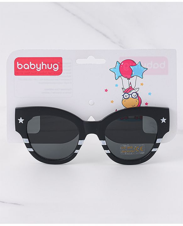 Babyhug Free Size Sunglasses Space Themed Print - Black