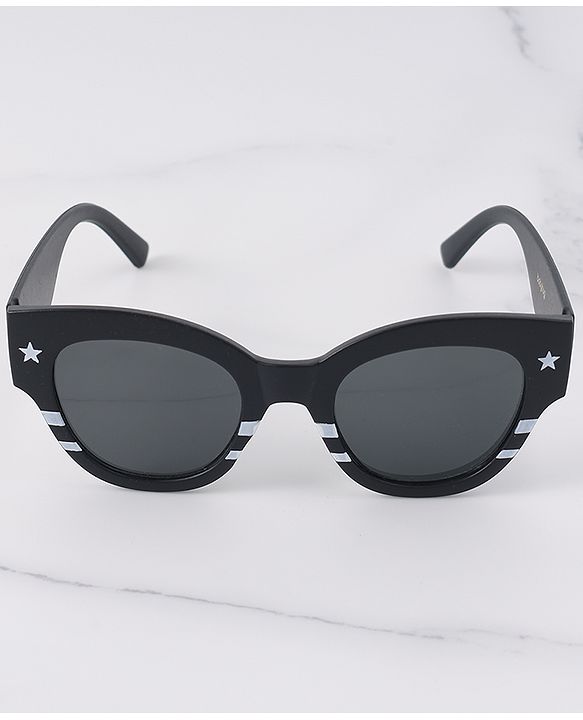 Babyhug Free Size Sunglasses Space Themed Print - Black