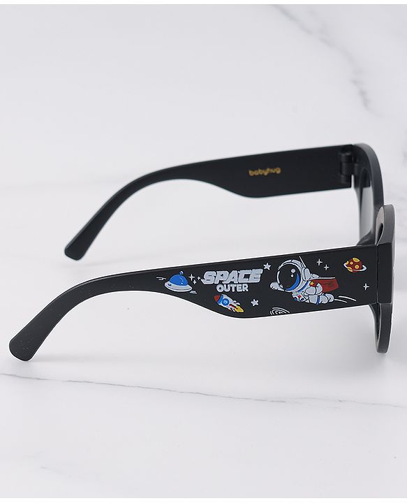 Babyhug Free Size Sunglasses Space Themed Print - Black