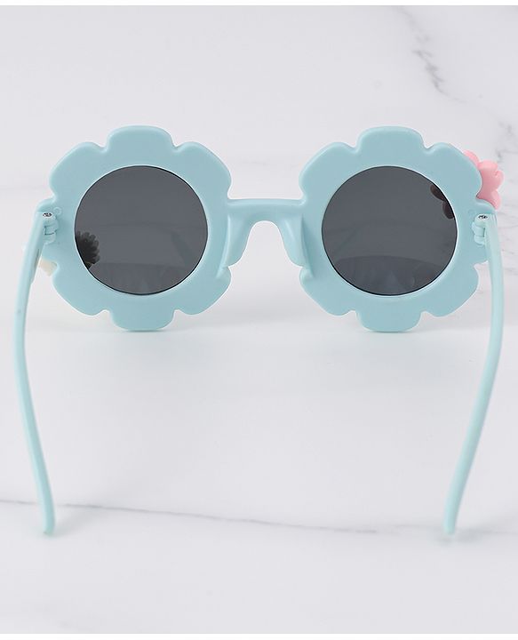 Babyhug Floral Shaped Sunglasses Free Size - Blue