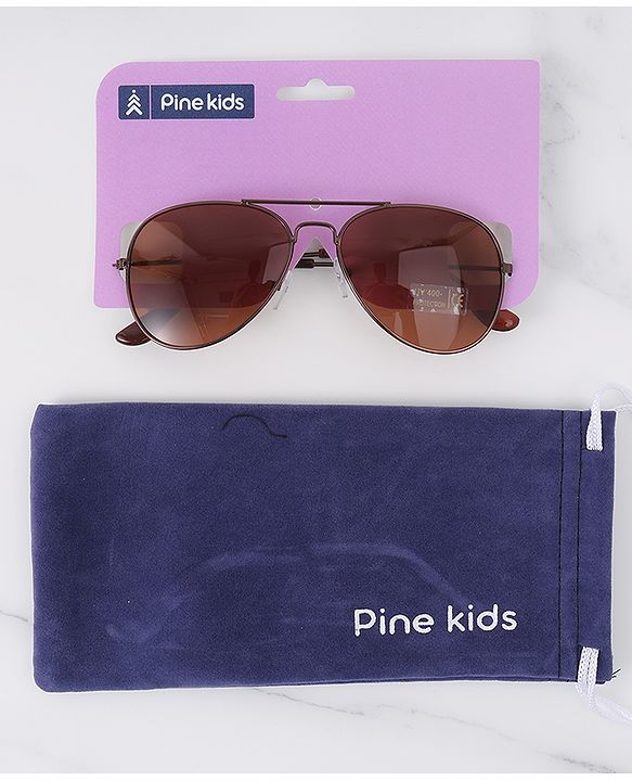 Pine Kids Free Size Sunglasses - Brown