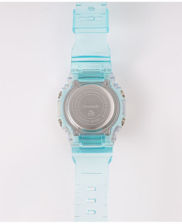 Pine Kids Free Size Digital Watch - Sea Green