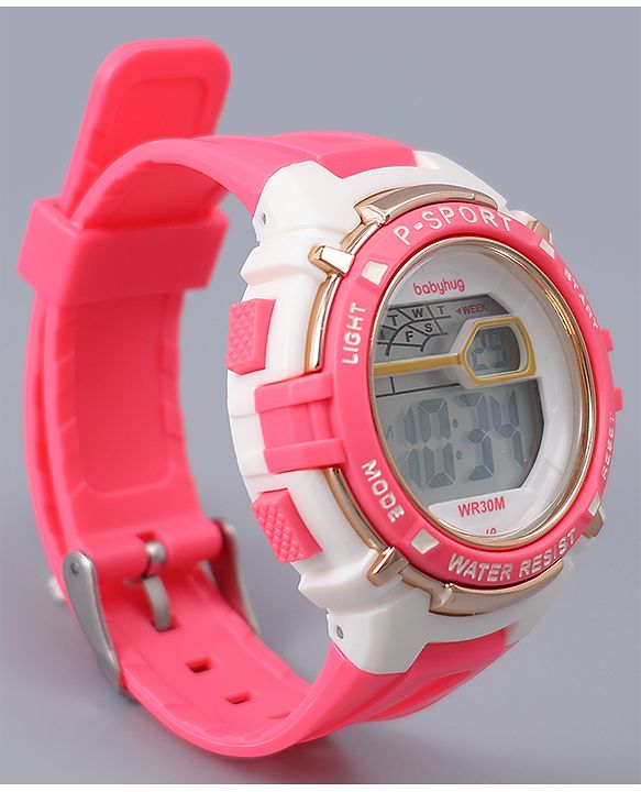 Babyhug Free Size Digital Watch - Pink
