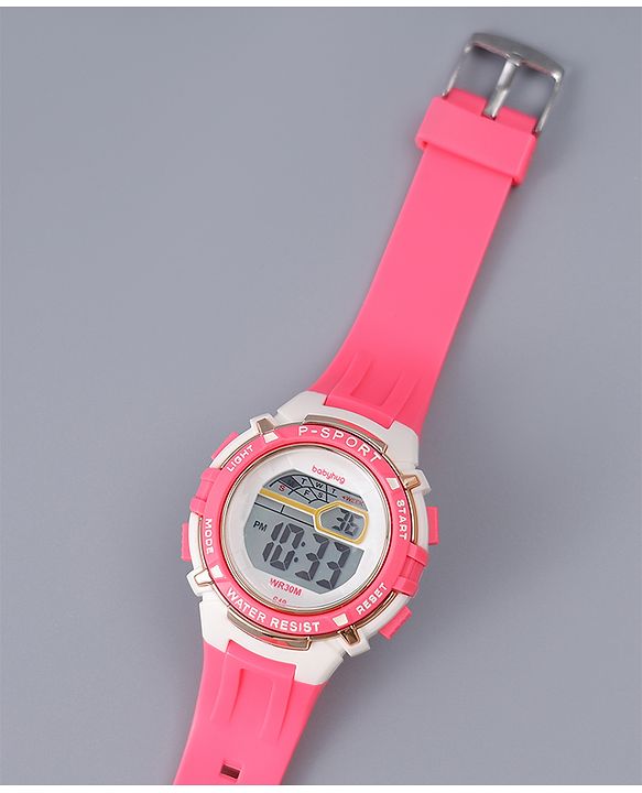 Babyhug Free Size Digital Watch - Pink