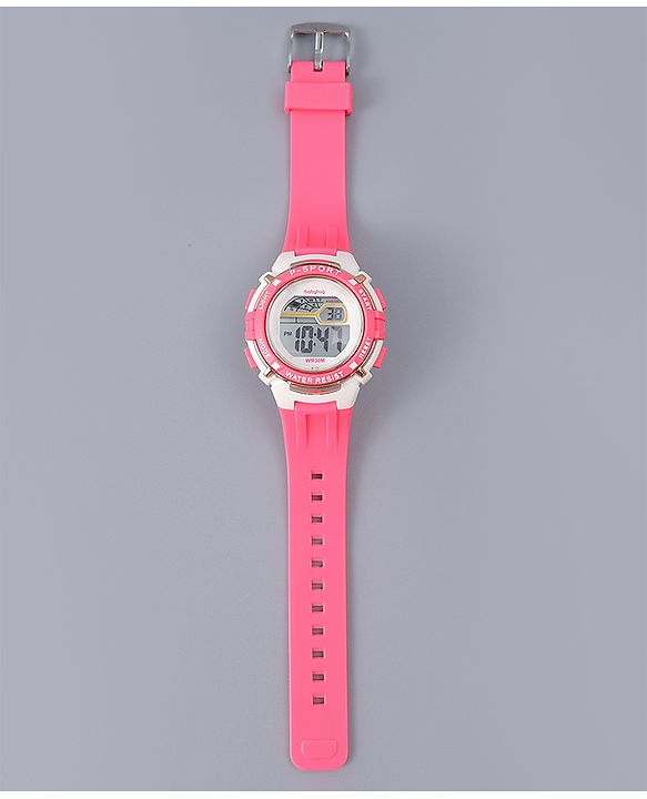 Babyhug Free Size Digital Watch - Pink