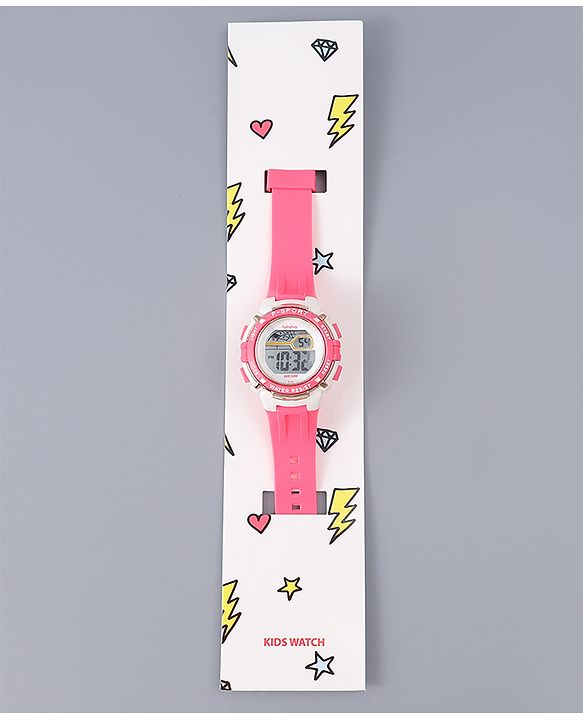 Babyhug Free Size Digital Watch - Pink