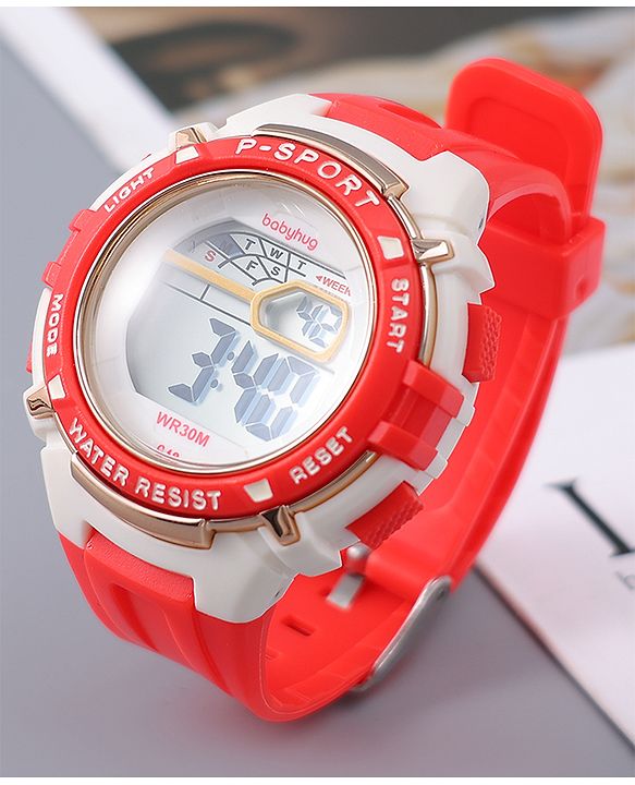 Babyhug Free Size Digital Watch - Pink