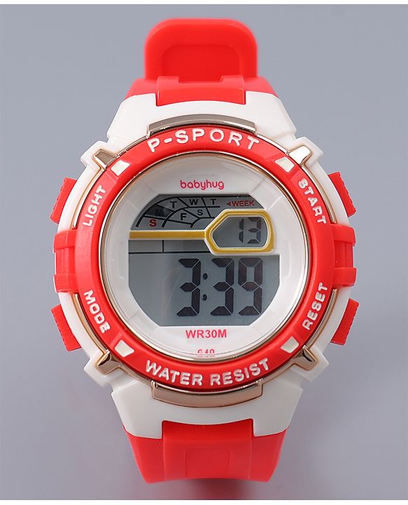 Babyhug Free Size Digital Watch - Pink