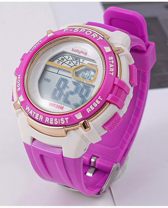 Babyhug Free Size Digital Watch - Pink
