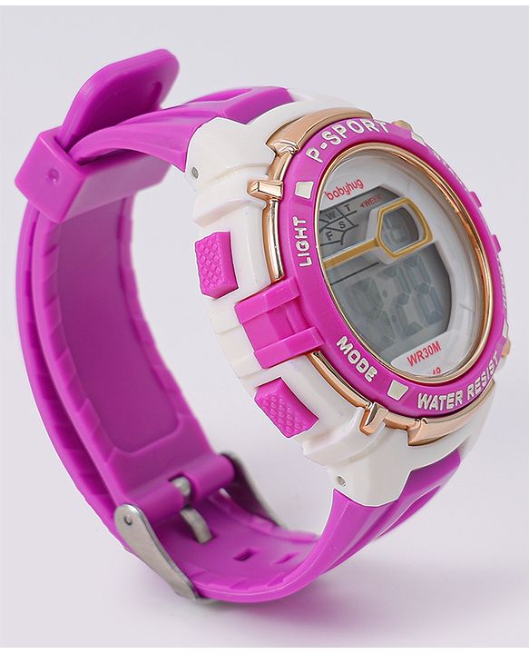 Babyhug Free Size Digital Watch - Pink