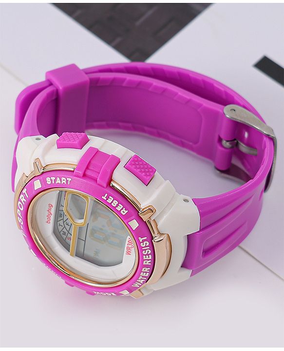 Babyhug Free Size Digital Watch - Pink