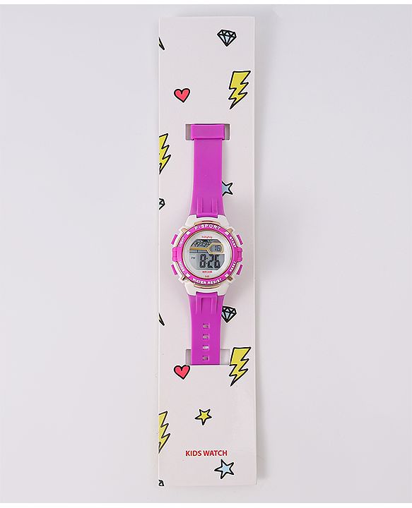 Babyhug Free Size Digital Watch - Pink