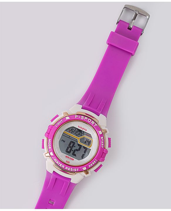 Babyhug Free Size Digital Watch - Pink