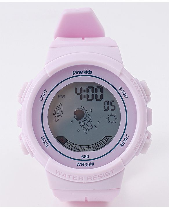Pine Kids Free Size Digital Watch - Purple