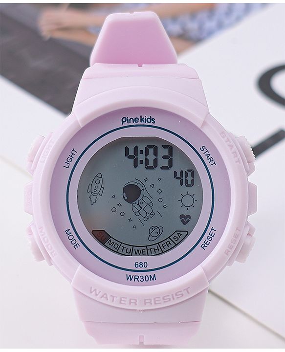 Pine Kids Free Size Digital Watch - Purple