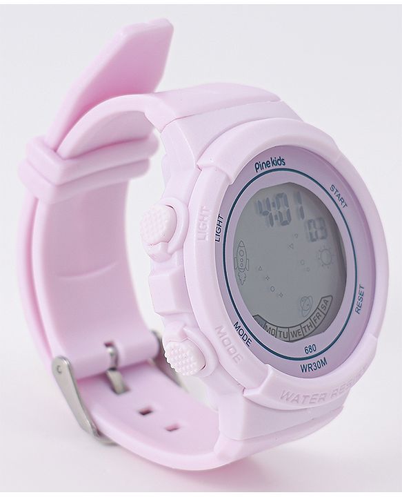 Pine Kids Free Size Digital Watch - Purple