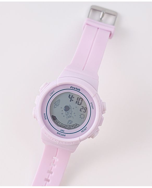 Pine Kids Free Size Digital Watch - Purple