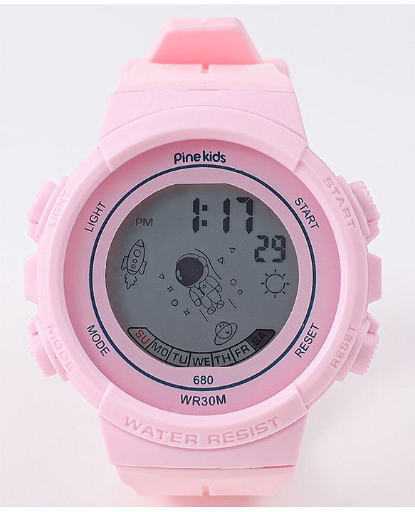 Pine Kids Free Size Digital Watch - Pink