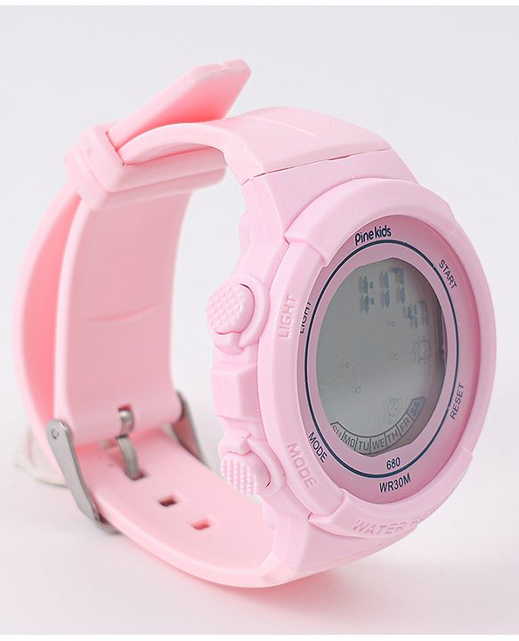 Pine Kids Free Size Digital Watch - Pink