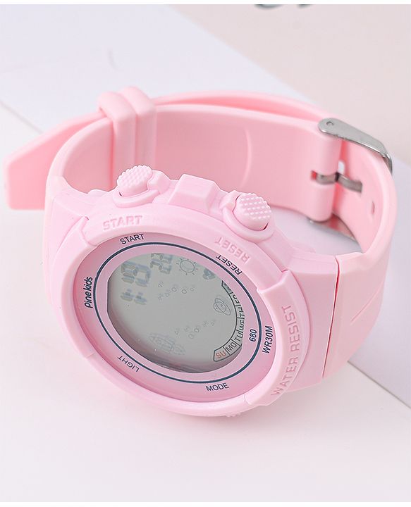 Pine Kids Free Size Digital Watch - Pink