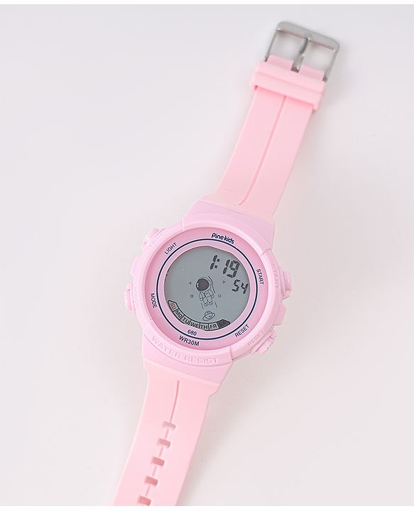 Pine Kids Free Size Digital Watch - Pink