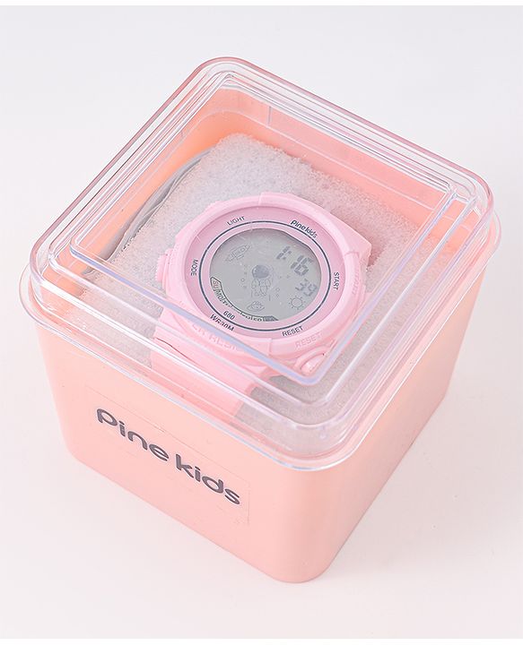 Pine Kids Free Size Digital Watch - Pink