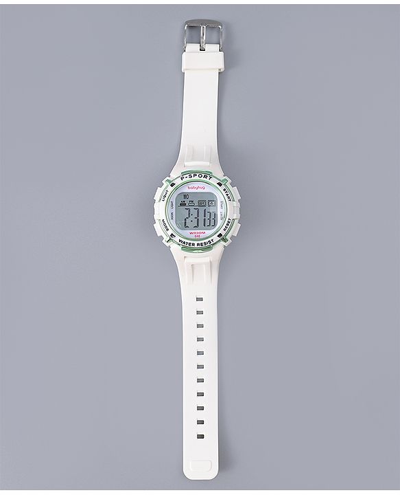 Babyhug Free Size Digital Watch - OffWhite