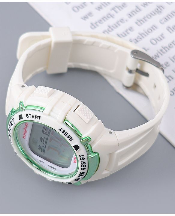 Babyhug Free Size Digital Watch - OffWhite