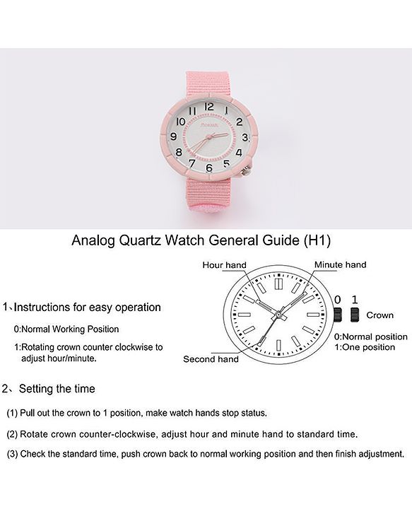 Pine Kids Free Size Analog Watches - Pink