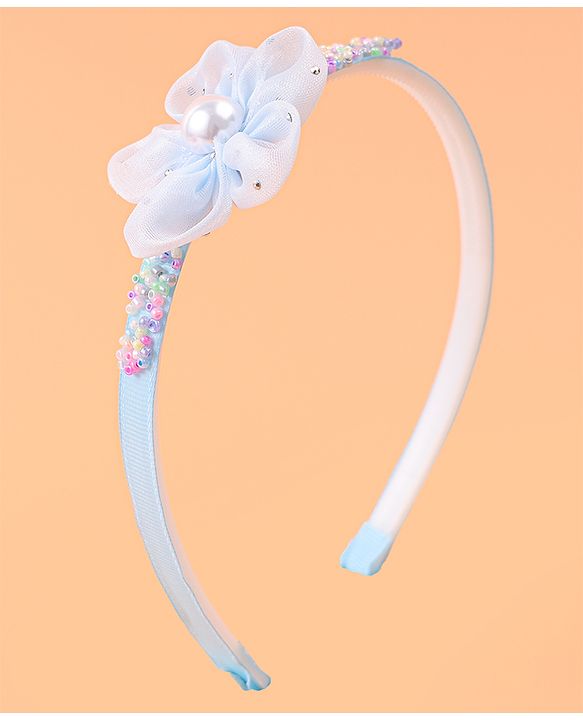 Babyhug Hair Accessories Combo Set With Floral Applique - Pink