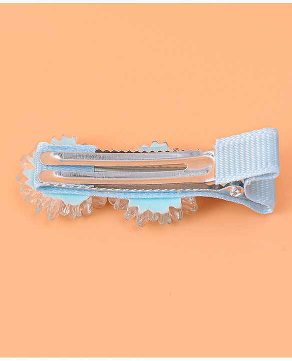 Babyhug Hair Accessories Combo Set With Floral Applique - Pink