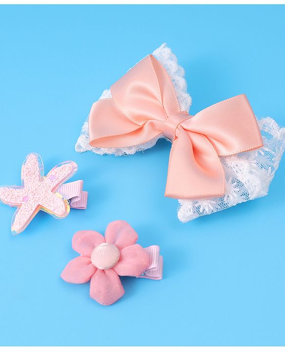 Babyhug Hair Pins & Clips Free Size Pack of 3 - Multicolor