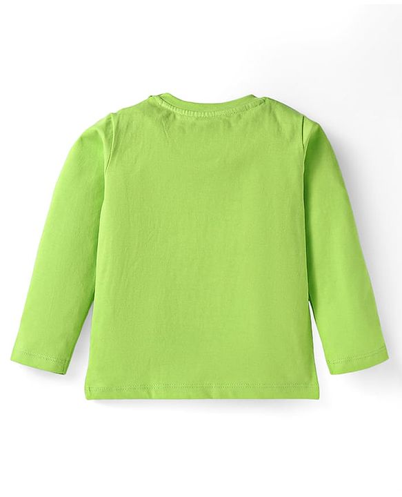 Babyhug Disney Single Jersey Knit Full Sleeves Night Suit With Mickey Mouse Graphics - Green & Blue