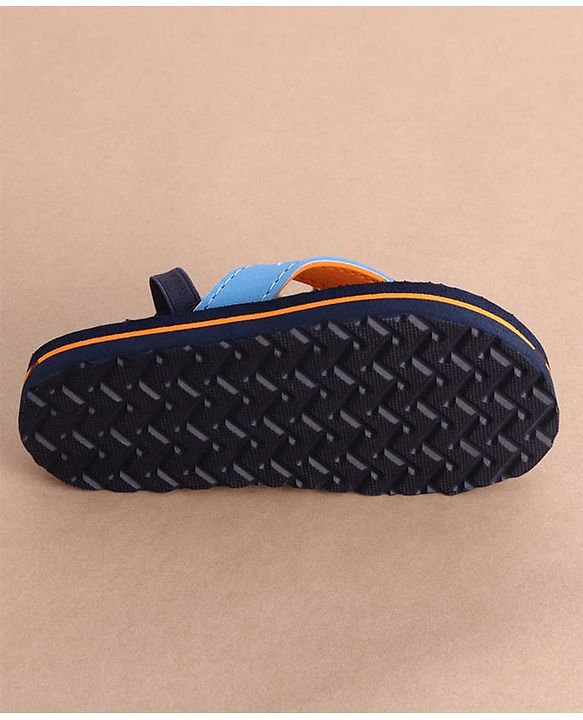 Cute Walk by Babyhug Slip On Flip Flops With Teddy Print - Navy Blue