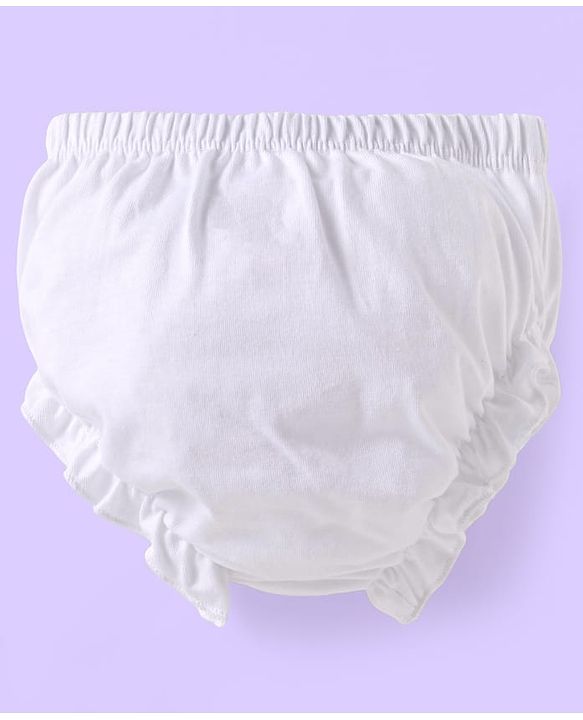 Babyhug 100% Cotton Knit Bloomers with Fruit Prints Pack of 7 - Aqua White & Green